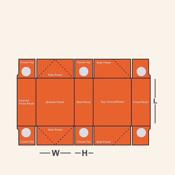 Regular Six Corner box Template